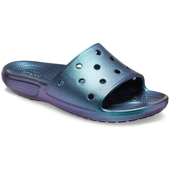 SUPER RARE Classic Crocs Iridescent Slides main image 12